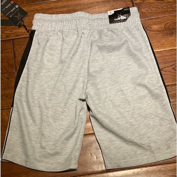 Game Time Mens Small Athletic Shorts in Gray with Black trim Flex Fit. NWT - Picture 2 of 5